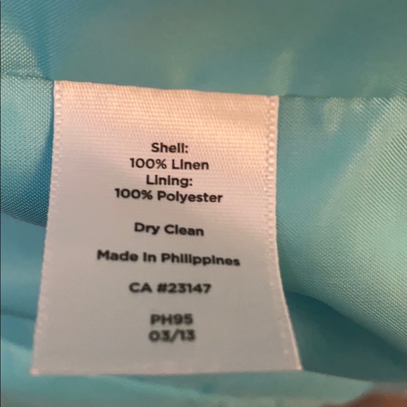 Talbots linen blazer size 2 - Picture 3 of 4